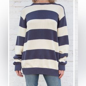 Brandy Melville BRIANNA COTTON THICK STRIPE SWEATER